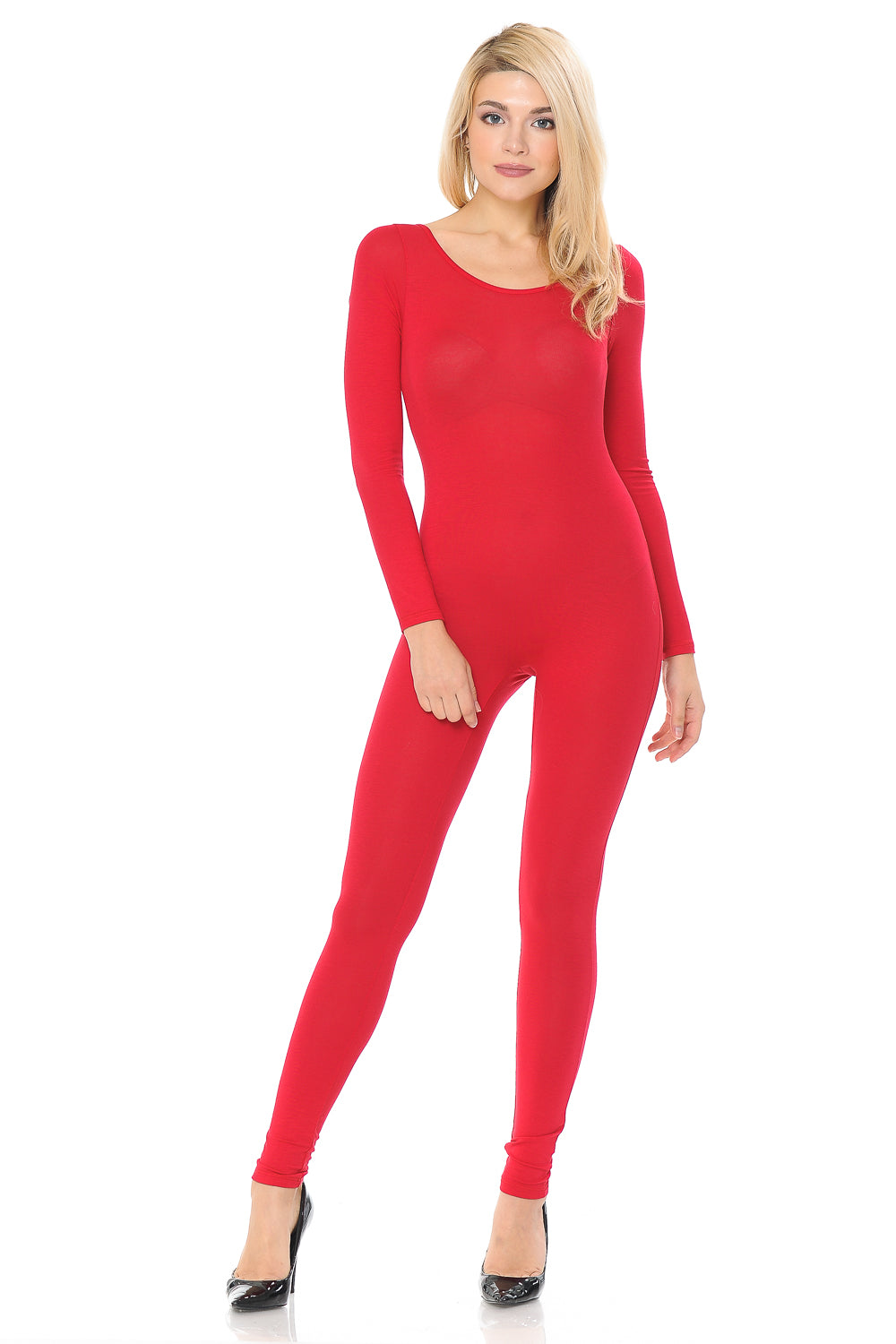 7Wins JJJ Fashion Women's Cotton Long Sleeve Catsuit Yoga Jumpsuit / Made in USA