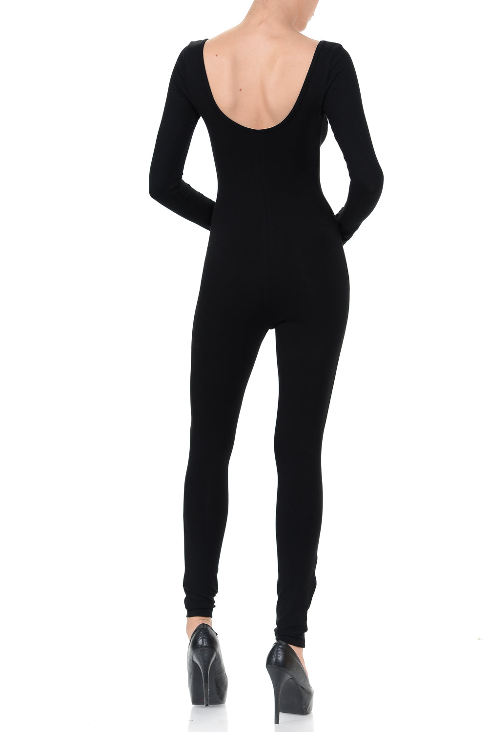7Wins JJJ Fashion Women's Cotton Long Sleeve Catsuit Yoga Jumpsuit / Made in USA